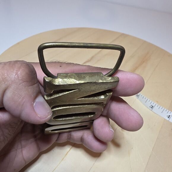 Vintage Aminco 1970s Solid Brass Name "DON" Belt Buckle Made In Taiwan #133 - Picture 5 of 12